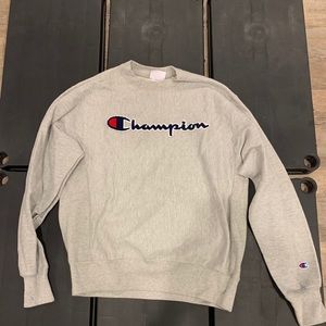 Champion Grey Crewneck Sweatshirt